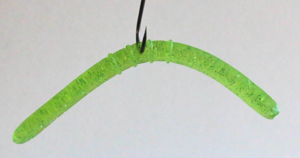 3x Worm 10cm ( vert ) 