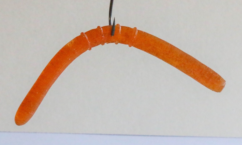 3X Worm 10cm (Orange)